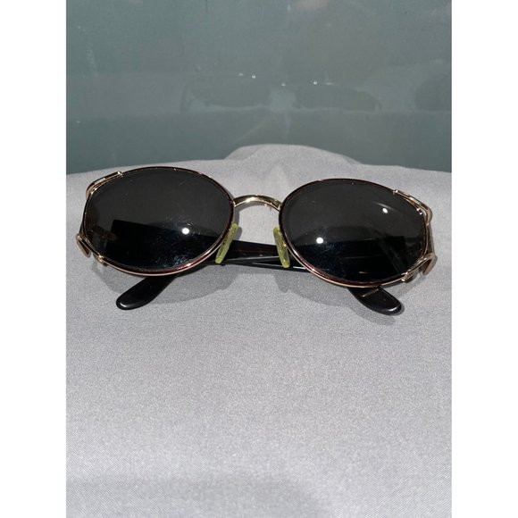 Fendi Italy Vintage 80s Oval Gold Logo Frame Eyeglasses Sunglasses With Case main image 11